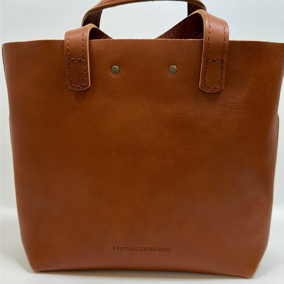 Like New! Portland Leather Wildflower Honey Mini Crossbody Tote - Picture 5 of 12